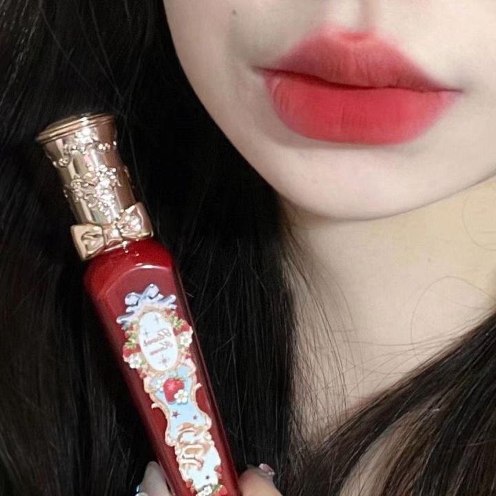 Flower%20Knows%20Strawberry%20Rococo%20Cloud%20Liquid%20Lipstick%20Cream%20Lip%20Glaze%20Matte%20Milk%20Tea%20korean%20Makeup%20Long%20Lasting%20Lipgloss%20-%20Image%204
