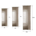 Sheer Voile Window Curtain with Ring Rod for Kitchen, Bedroom and Living Room (1 Panel,55'' W×102'' L). 