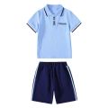 Kindergarten Suit Summer Clothing Primary School Students Uniforms in Summer College Style Business Attire Children Short Sleeve Pants Boutique Suit Fashion. 
