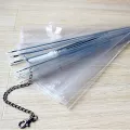 Walking Waterproof Clear Cover Built-in Leash Rain Sleet Snow Pet Umbrella for Dog. 
