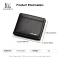 LouisWill Men Wallets Short Wallets Soft PU Leather Purse Bifold Wallet Money Cash Purses Clasp Coin Pouch ID Credit Cards Holders for Business Travel Office. 