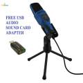 Professional Condenser Mic Sound Podcast Studio Microphone with Tripod Stand. 