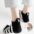 5 Pairs Cotton Women Socks Cute Cows Stripe Street Female Sock Short Casual Fashion Summer Hot Sale Girls Sox. 