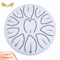 SuperRide Soothing Rhythms 6 Inch Steel Tongue Drum 11 Tone Handpan Drum for Meditation Yoga Sound Healing D Major Beginner Percussion Instrument with Mallets Ethereal Rain Drum Pan Drum for Rain Drum. 