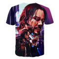 T-Shirt John Wick the Boogie Man Movie 3d print John Wick: Chapter 3 - Parabellum tshirt o-neck short Keanu Reeves Killer. 