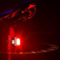 INFUN F50 Bicycle Rear Light Bike Brake Taillight Bicycle Alarm MTB Cycling Charge LED Flashlight for Bike Safe Lamp Accessories-Red. 