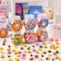 50pcs/box Pencil Eraser Rubber Kawaii Animal Fruits Erasers Student Gift Stationery For Kids. 