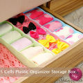 Fine Storage With Dividers Socks Tidy Organizer Plastic 5 Divider Cosmetic Storage Cells Drawer Bra Box Closet Bins Organizer. 