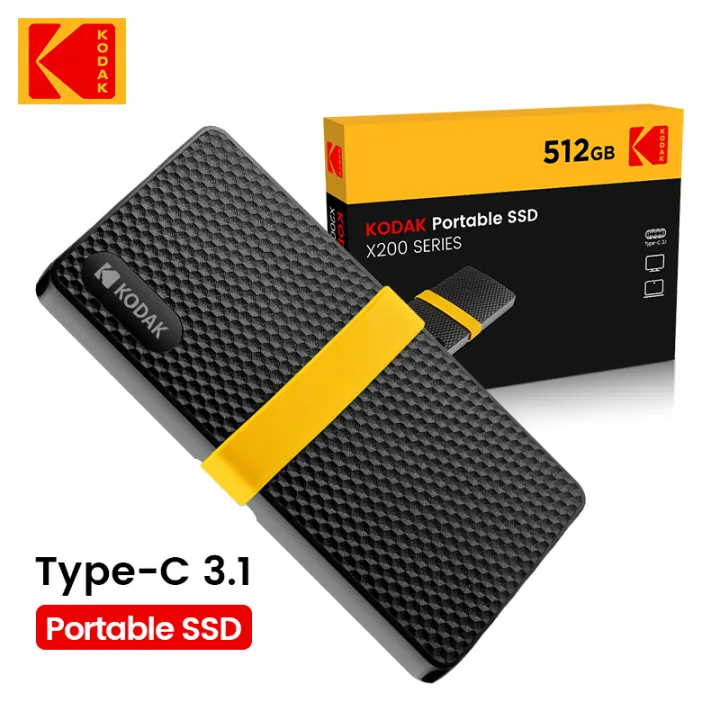 Kodak SSD Portable Drive GEN 2 Mobile Solid State DriveType-C 3.1 Metal ...