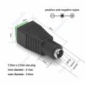 10pcs 12V DC Power Connector Plug Jack Male Female Socket Barrel 2.1mm x 5.5mm Adapter for CCTV Camera LED Strip Supply Terminal. 