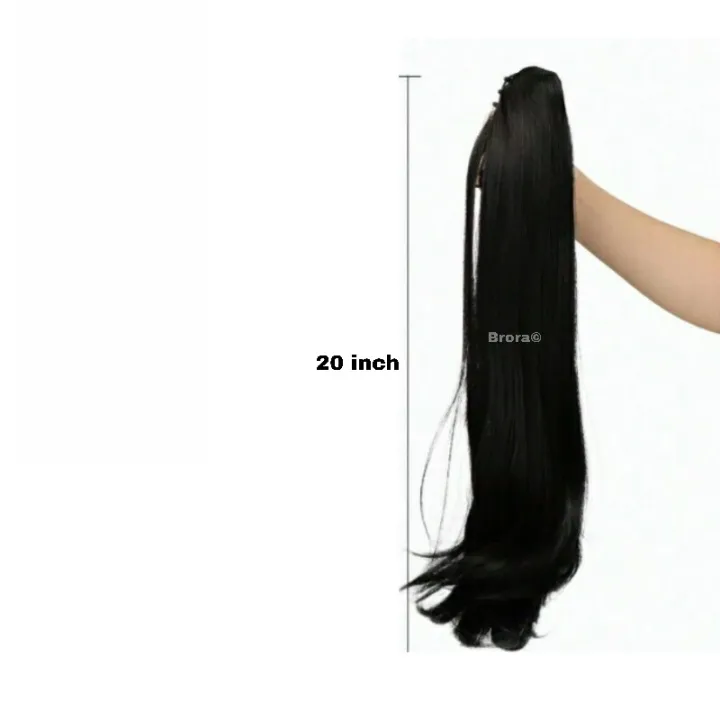 Claw%20Clips%20Pony%20Tail%20Hairpieces%20For%20Women%20Straight%20Hair%20Ponytail%20Extension%20With%20Claw%20Clip%20Ponytail%20%20Wigs%20For%20Girls%20%20-%20Natural%20Black%20-%20Image%203