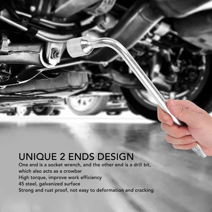 Tire%20Lug%20Wrench%20Rust%20Proof%20L%20Shaped%20Hexagonal%20Car%20Wheel%20Nut%20Wrench%20Galvanized%20Surface%20Easy%20Grasp%20for%20Screw%20Removal%20Operation%20-%20Image%202