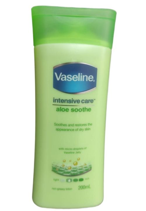 VASELINE%20Intensive%20Care%20Aloe%20Soothe%20Dry%20Skin%20vial%20Body%20Lotion%20200ml%20-%20Image%204