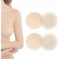 Reusable Silicone Nipple Cover 2 Pcs 1 Pair Women Bra Nipple Sticker Breast Petal Strapless Lift Up Bra Strap Less Invisible Tape Pads Chest Pasties. 