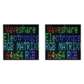 2X for LED Dot Matrix Display RGB Color LED Application Screen Brightness HUB75 Interface Module. 
