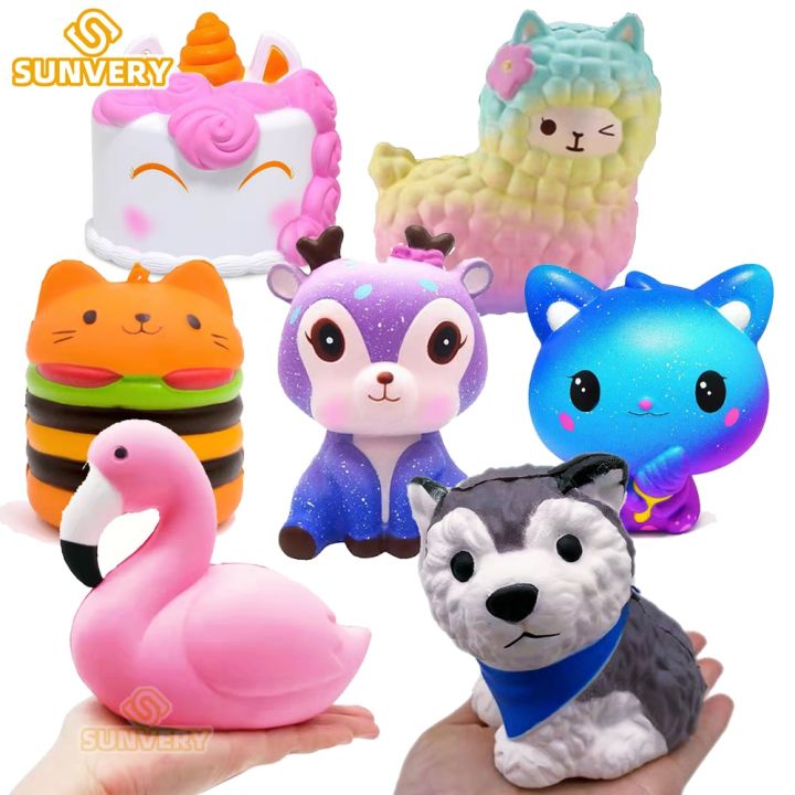Jumbo Squishy Kawaii Animal Unicorn Cake Deer Panda Squishies