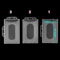【ALLGOOD】1/3pcs Acrylic Plastic Multi-use Hard Plastic Badge Work  Holder Protector Cover Case  Holder Useful Design. 
