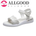 【ALLGOOD】Summer Woman Sandals  College Style Ladies Sandals Low Heel Wedge Casual Women Shoes Fashion  Beach Flat Shoes. 