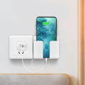 Wall Mounted Self-Adhesive Organizer Control Storage Box for Mobile Phone Charging, Remote Control, Multifunction Stand Rack Phone Plug Wall Holder hook (wmsa). 