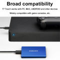 New style Samsung T7 Portable 500GB SSD 1TB 2TB USB 3.2 Gen 2 External Disk Hard Drive Solid State Disk Compatible SSD For Laptop Desktop. 
