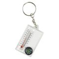 【NEW】 Small Compasses Thermometer Keychain Mini Pocket Sized Keyring Gear For Camping, Hiking, Backpacking, Survival Emergency. 