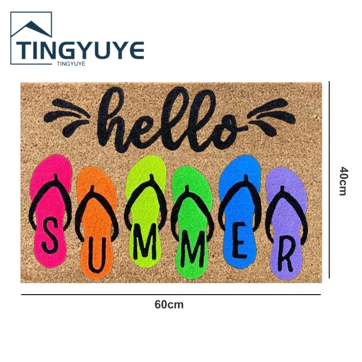 Floor%20Rug%20Anti-slip%20Fall%20Prevent%20Easy%20to%20Clean%20Short%20Velvet%2040x60cm%20Flower%20Pattern%20Summer%20Welcome%20Doormat%20Home%20Decor%20-%20Image%206