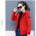 Yfashion Women Lady Winter Casual  Fleece Hooded Sweater Student Loose Cardigan Coat. 