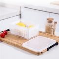 Kitchen Plastic Double Drain Basket with Lid/Household Refrigerator Rectangular Storage Boxs/Fruit Vegetable Cleaning Strainers Kitchen Tools. 