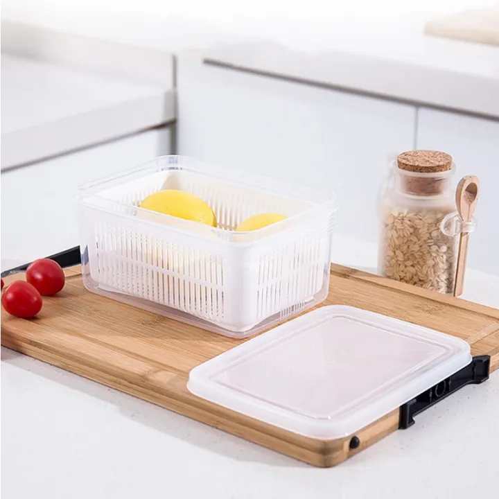 Kitchen%20Plastic%20Double%20Drain%20Basket%20with%20Lid/Household%20Refrigerator%20Rectangular%20Storage%20Boxs/Fruit%20Vegetable%20Cleaning%20Strainers%20Kitchen%20Tools%20-%20Image%207