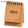 Coil Design Calendar 2023-2024 Mini Desk Calendar Standing Flip Monthly Planner for School Home Office Buyers' Favorite Portable Pocket Calendar. 