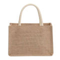 Burlap Tote Bags Blank Jute Beach Shopping Handbag Gift Bags With Handle. 
