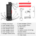 Bicycle Maintenance Kit Multi-functional Mountain Bike Maintenance Tool Cycling Equipment Bicycle Tool Kit Bike Maintenance Fix Mini Set Portable Bicycle Repairing Tools For Road Mountain Bikes. 