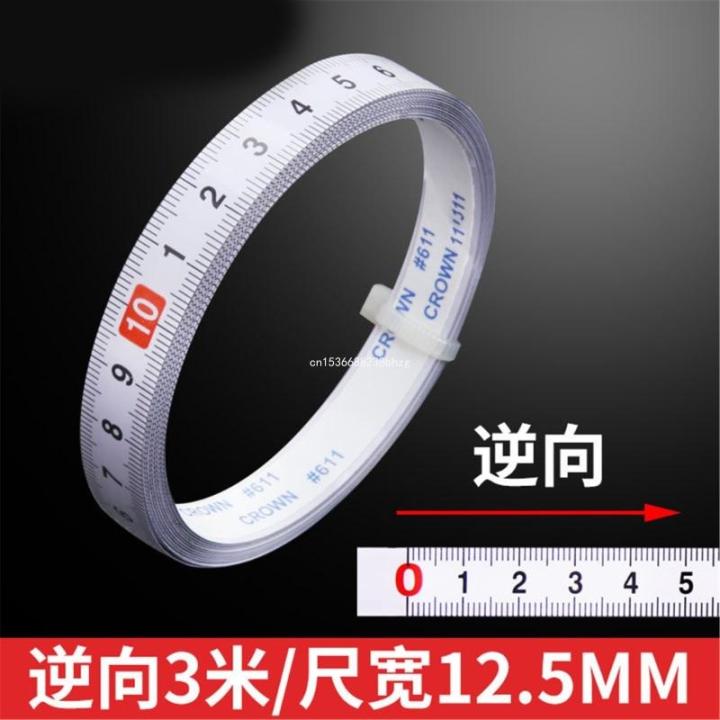 Miters Track Tape Measure Self Adhesive Metric Carbon Steel Scale Ruler ...