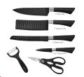 6Pcs of Set Kitchen knives set Ultra Sharp Non-Stick Coating Kitchen knife. 