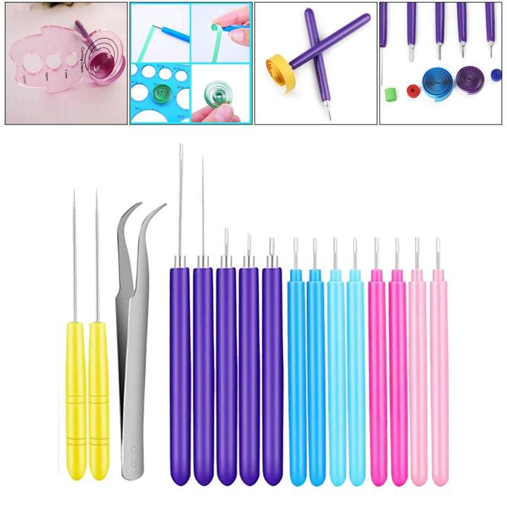 Quilling Paper Tools Pins Slotted Pen Tool Handcraft DIY for Party Wedding 1 Set