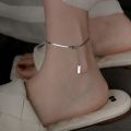 Women Fashion Thin Snake Bone Bling Chain Anklet / Adjustable Metal Bracelet Simple Design Fine Jewelry Wedding Party Gift. 
