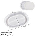 Round Heart Shape Dish Mold Storage Tray Silicone Mold Dish Storage Tray Silicone Mold Storage Tray Home Decor Jewelry Display Plate for Resin Plaster Cement Mould Home Decor. 
