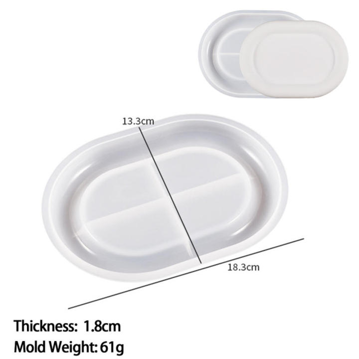 Round Heart Shape Dish Mold Storage Tray Silicone Mold Dish Storage Tray Silicone Mold Storage Tray Home Decor Jewelry Display Plate for Resin Plaster Cement Mould Home Decor