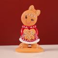 Creative Cartoon Christmas Gingerbread Man Ornament Resin Boy/Girl Ginger Man Figurines Decorative Handmade Christmas Decoration New Year. 