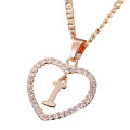 Wedding Necklace Extension Chain Name Initials Charm Necklace. 