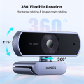 1080P Webcam Full HD Camera for Computer with Dual Microphones. 