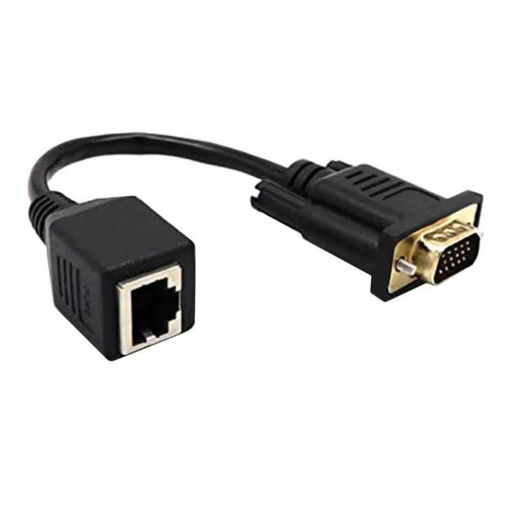 Serial Vga To Rj45 VGA to RJ45 Adapter Network Cable to VGA Network Cable Connector ...