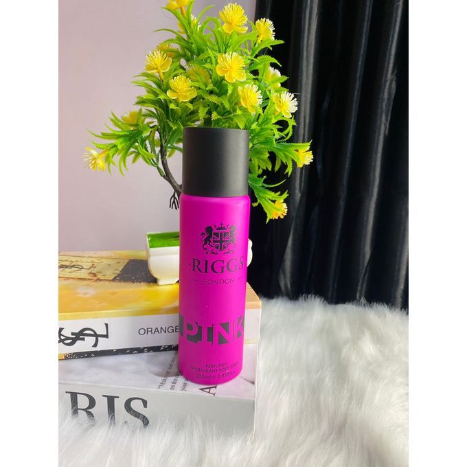 Riggs London PINK Perfumed Deodorant Body Spray 250ml