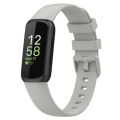 For Fitbit Inspire3 Solid Color Silicone Watch Band, Size:S Size. 