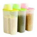 Food Storage Box 1.9L Small (1pcs) /Containers with Airtight Design Pour Spout Measuring Cup BPA-Free Dry Food Cereal Dispenser for Rice Snacks Dog Food Container. 