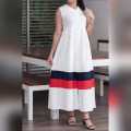 Women'S White Frock Fashion Dresses. 