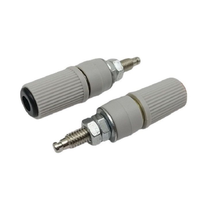 1pc For Copper Pole 30a High Current M5 Screw 4mm Banana Panel Socket Dc Power Output Terminal Grounding Post 48mm