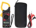 DT-266 Digital Clamp Meter Handheld Electronic Multimeter for Measuring Voltage, Resistance, Current. 