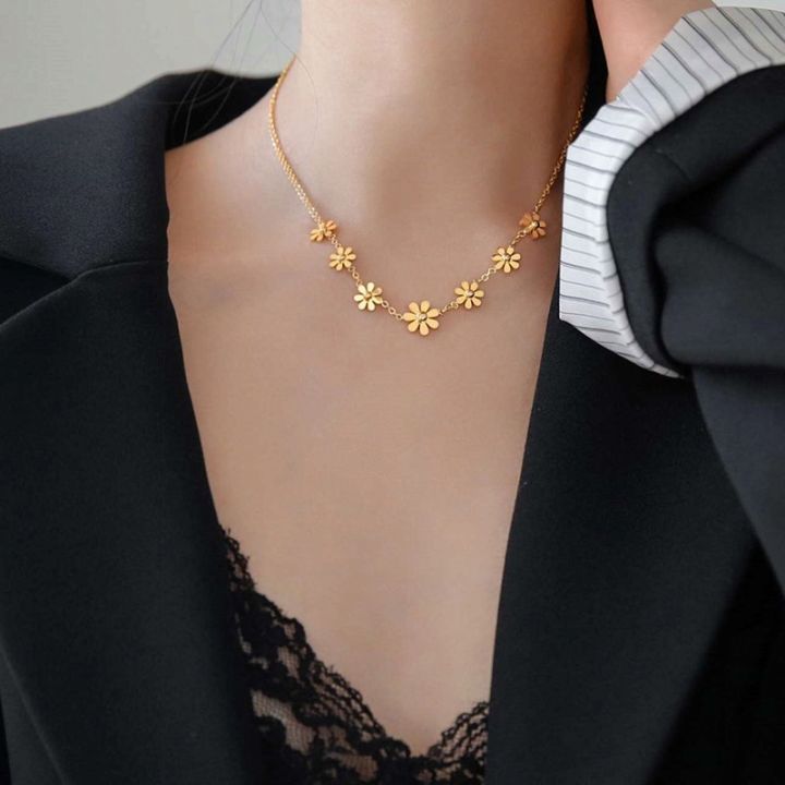 OYJR%20Kalung%20Titanium%20Anti%20Karat%20Original%20Stainless%20Steel%20Necklace%20For%20Women%20Gold%2018K%20Plated%20Choker%20Jewellery%20Accessories%20Butterfly%20Flower%20Pendant%20Birthday%20Gift%20for%20Girls%20-%20Image%206