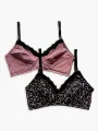 Grace - 2pk Non-Wired Nursing Bra in Scattered Floral & Nostalgia Rose Combo. 